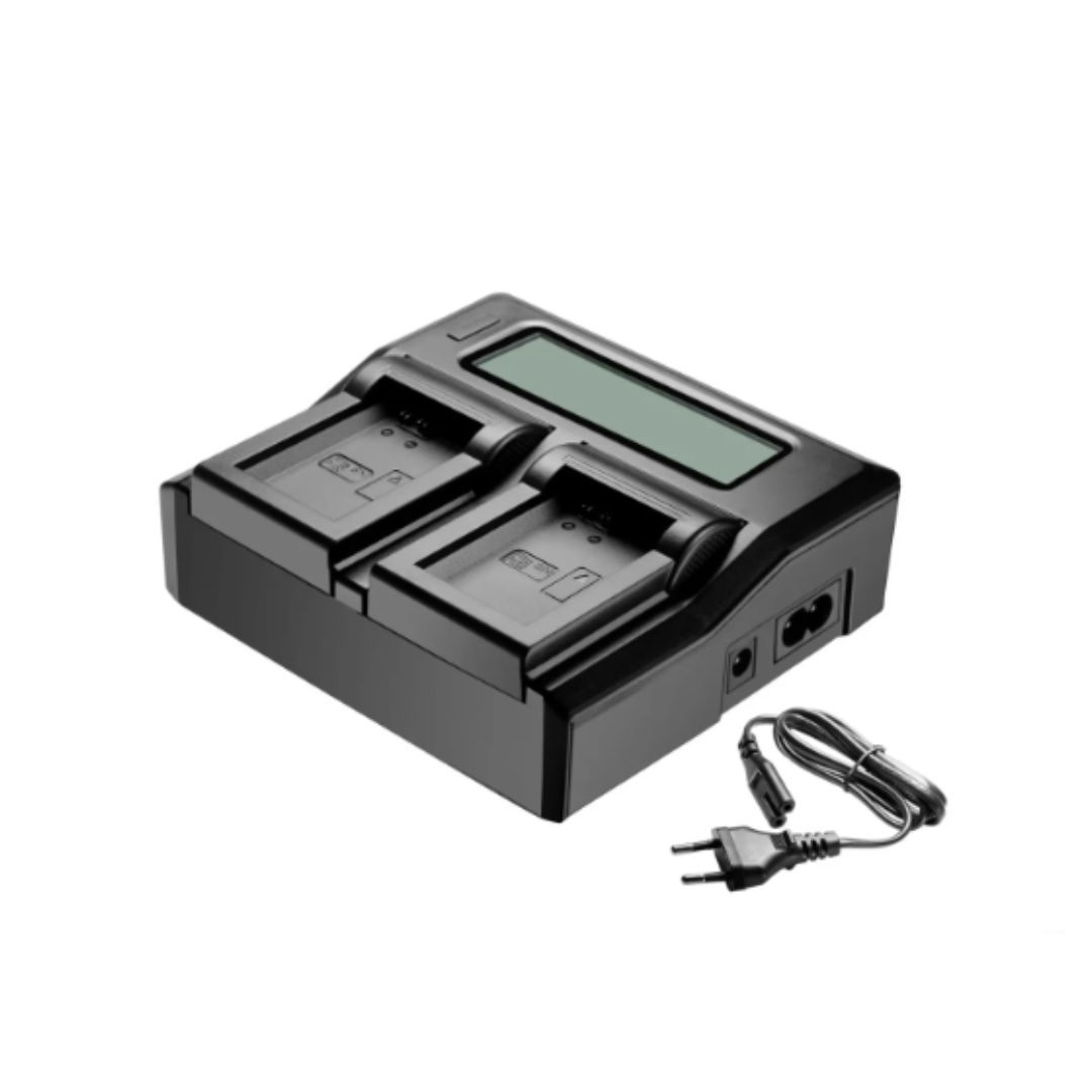 NP‑FM50 Dual LCD Battery Charger – USB Fast Charging for Sony Alpha - Image 2