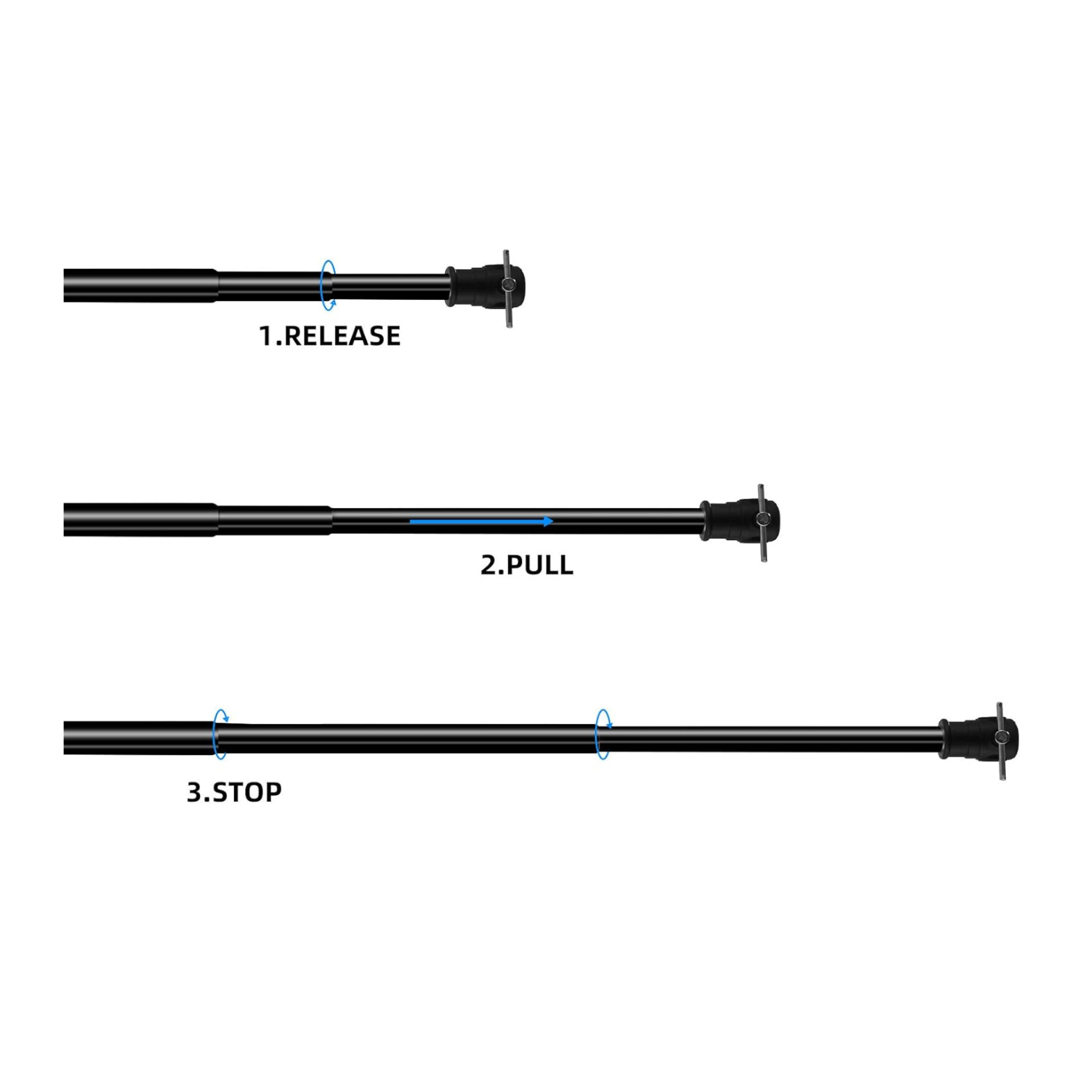 Godox Portable Telescopic Background Stand B017 with Carry Bag – Black - Image 5