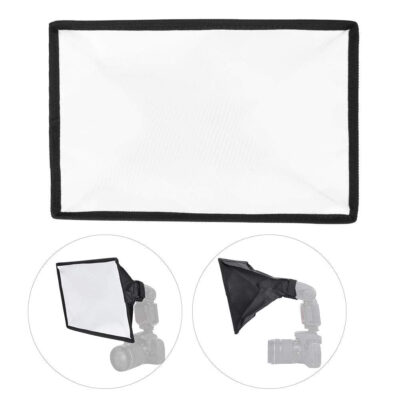 Portable Speedlite Softbox 20×30 cm – Universal Flash Diffuser