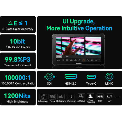 Desview OL7 7" OLED High-Bright Touchscreen HDMI On-Camera Monitor - Image 4