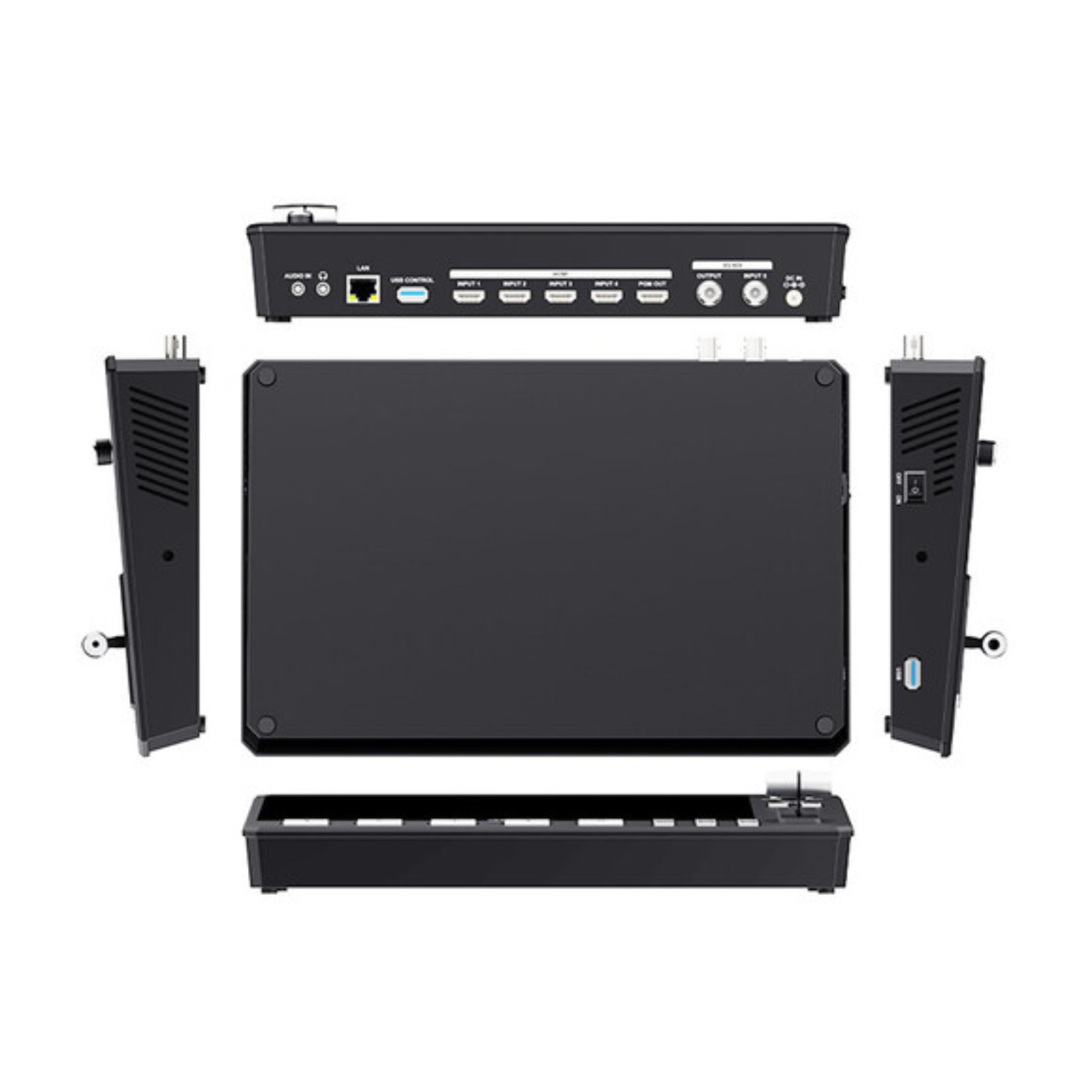 FeelWorld L4 HDMI Livestream Switcher with 10.1" LCD Monitor - Image 4