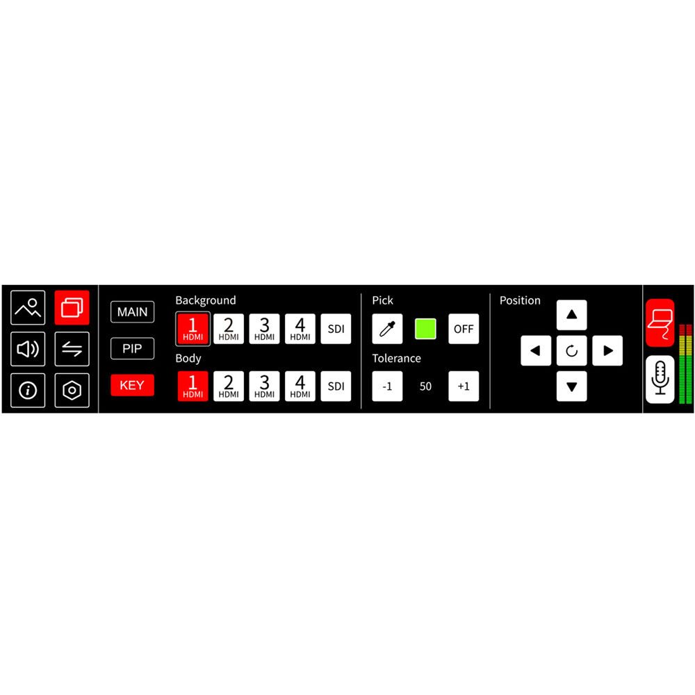 FeelWorld L4 HDMI Livestream Switcher with 10.1" LCD Monitor - Image 11