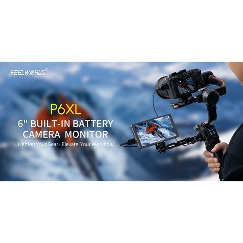 FeelWorld P6XL 6" On-Camera Field Monitor with Built-In Battery - Image 7
