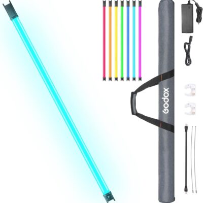 Godox TL120 – 46″ RGB+CCT Tube Light with Built‑In Battery & Wireless Control
