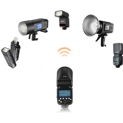 Godox V1 – 76 Ws Round‑Head TTL On‑Camera Flash Speedlite