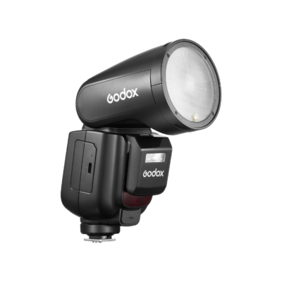 Godox V1 Pro – Round‑Head 76 Ws TTL On‑Camera Flash with Detachable Sub‑Flash