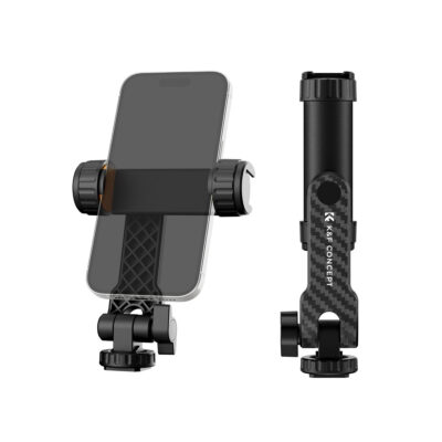 K&F Concept Cellphone Holder Clamp with Dual Cold Shoe – MS12 (KF31.084)
