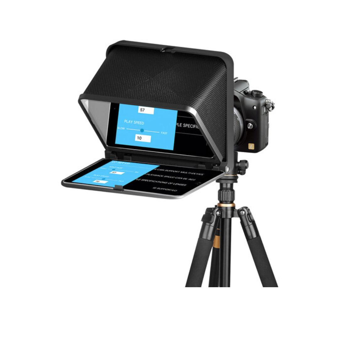 LENSGO TC7 Portable Teleprompter – Compact Design with Remote Control - Image 3