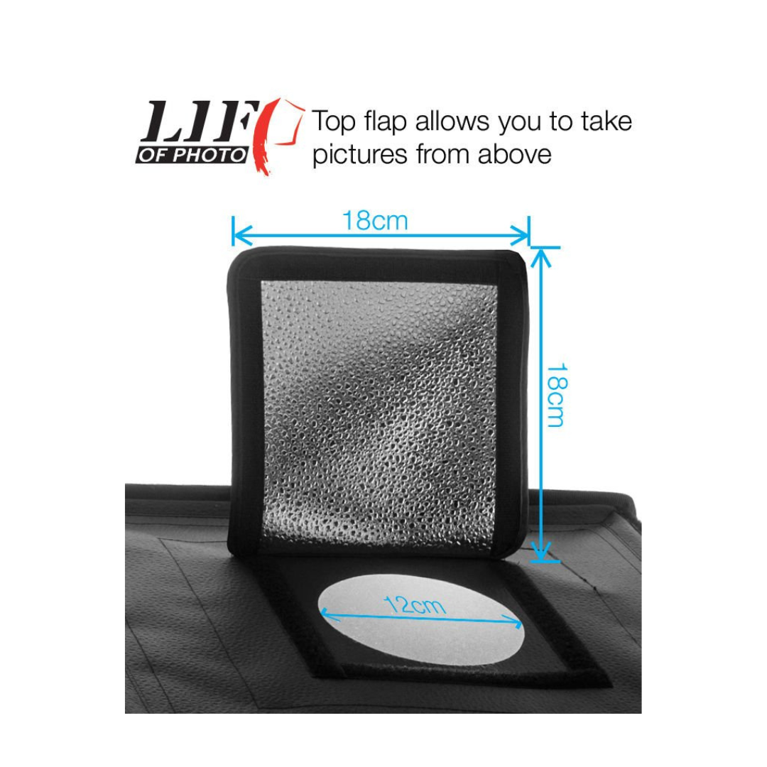 Life Of Photo 70×70×70 cm Product Light Box – Portable Photography Studio Cubes
