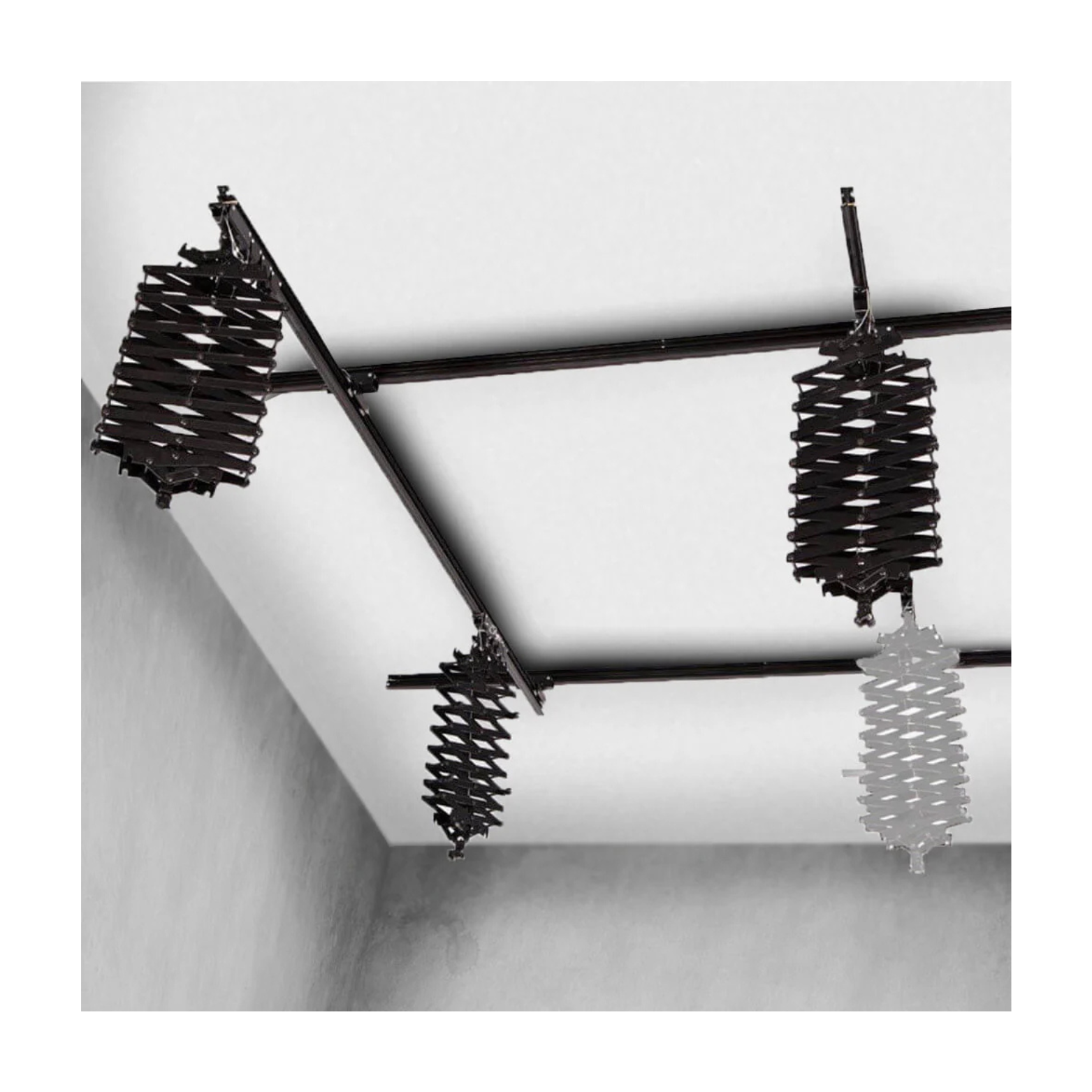 Photo Studio Lighting Ceiling Rail Channel System (4 Lights) 3X3M - Image 2