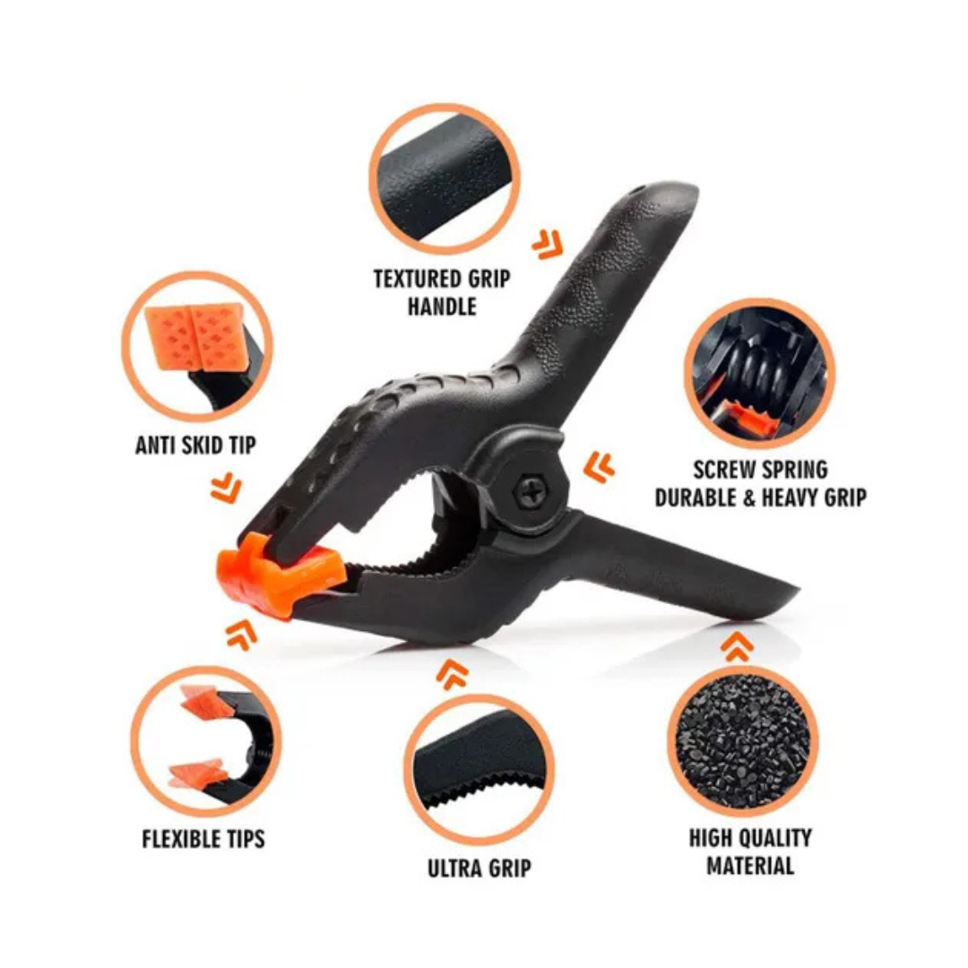 Plastic Clamp – Adjustable Jaw Clip for Photography Backdrops - Image 2