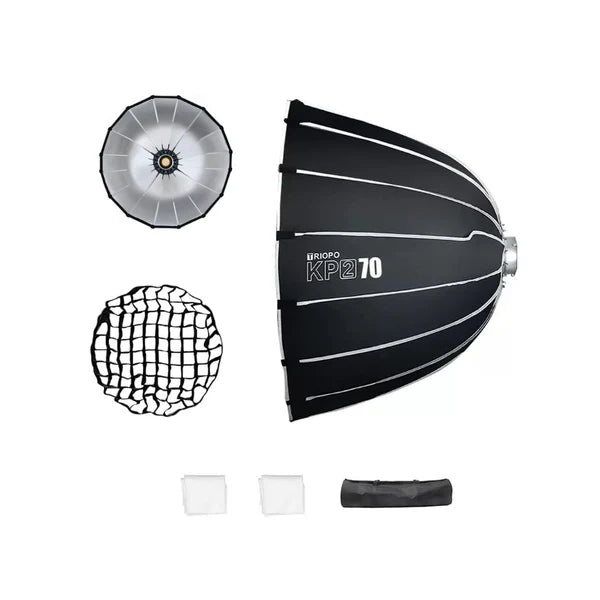 Triopo KP2 Deep Parabolic Softbox – 70 cm / 90 cm / 120 cm – Bowens Mount with Diffuser - Image 6