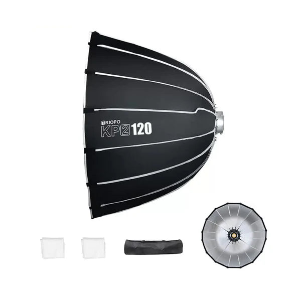 Triopo KP2 Deep Parabolic Softbox – 70 cm / 90 cm / 120 cm – Bowens Mount with Diffuser - Image 5