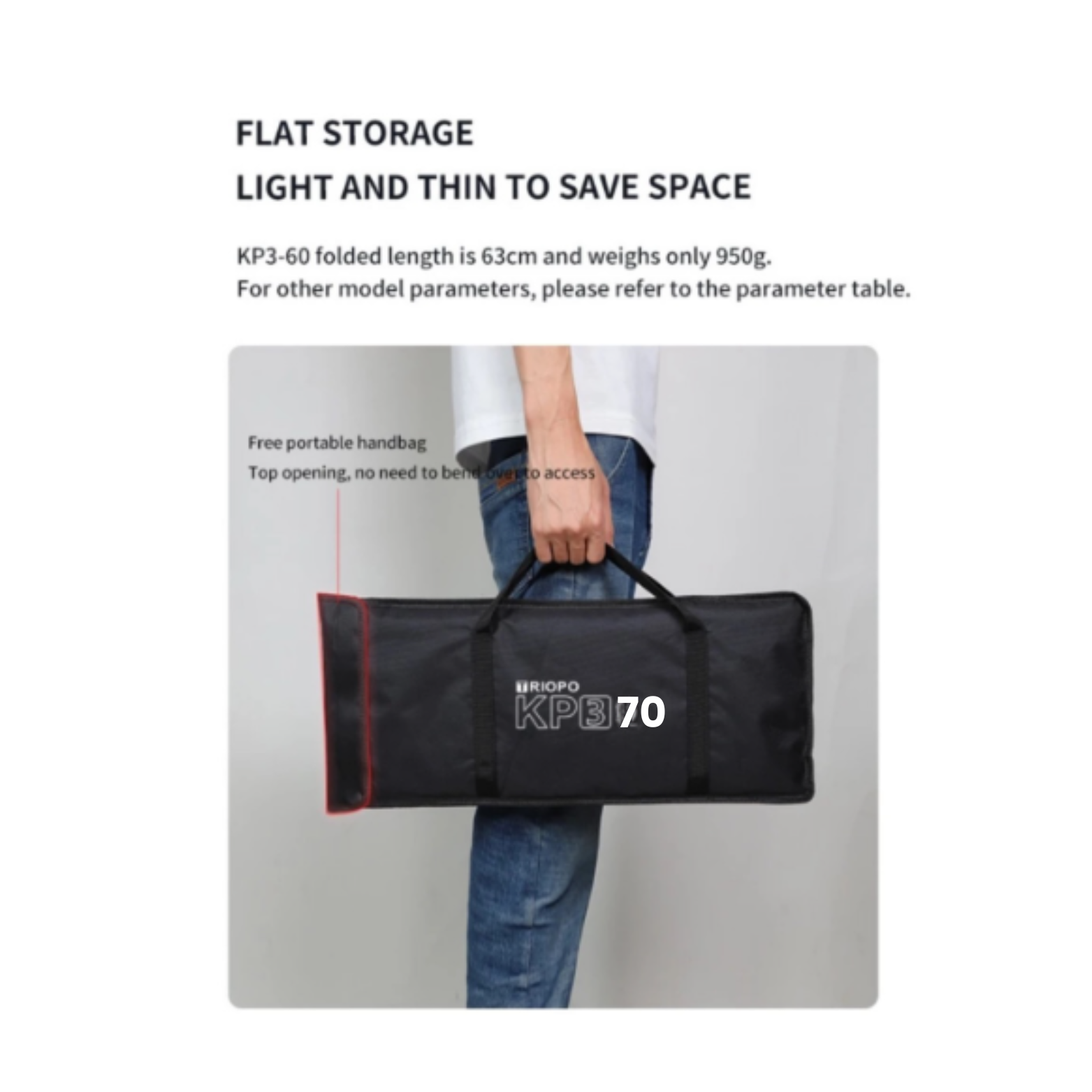 Triopo KP3 Deep Parabolic Softbox – 70 cm – Bowens Mount with Diffuser and Grid - Image 3