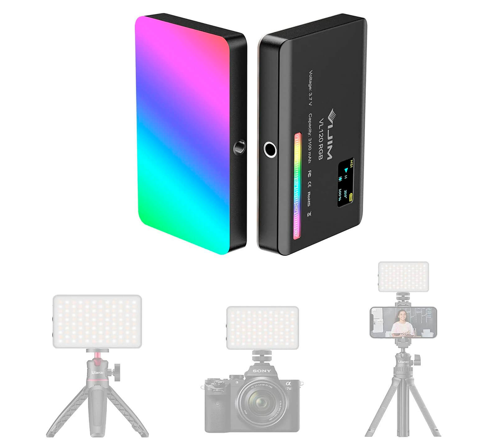 Ulanzi VL120 – Compact RGB + Bi‑Color Pocket LED Video Light