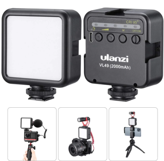 Ulanzi VL49 – Rechargeable Mini RGB LED Video Light