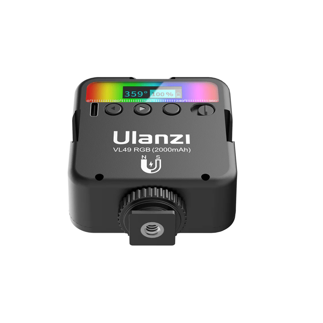 Ulanzi VL49 – Rechargeable Mini RGB LED Video Light