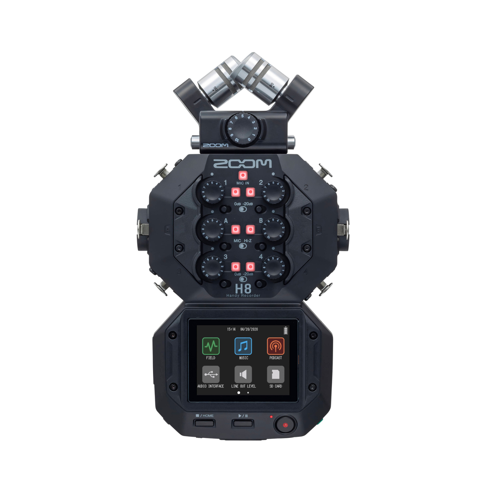 Zoom H8 – 8‑Input / 12‑Track 24‑Bit/96 kHz Portable Audio Recorder